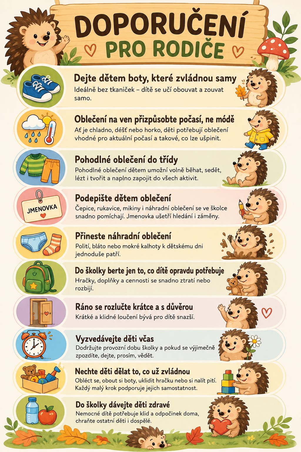 Doporučení pro rodiče
